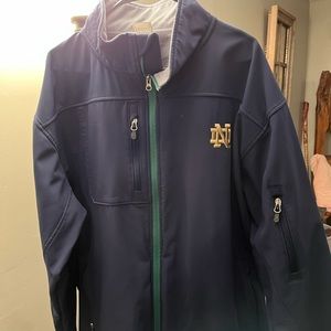 Notes Dame north face type jacket